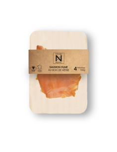 Smoked salmon: 4 slices 160g