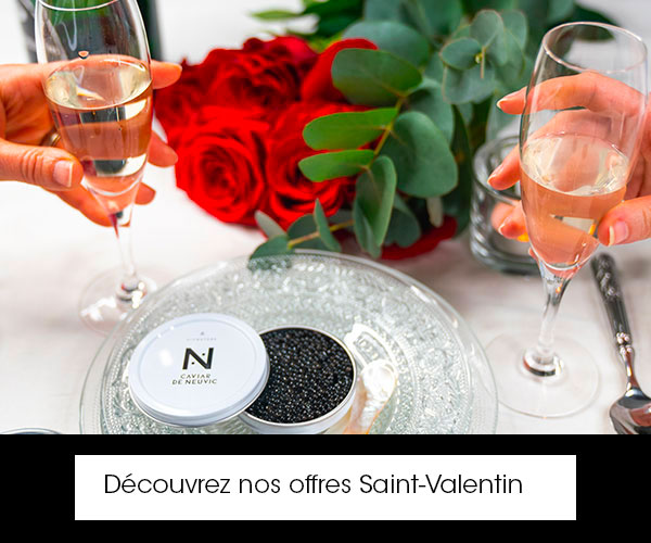 caviar pour la saint valentin