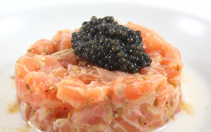 Tartare de langoustines au caviar