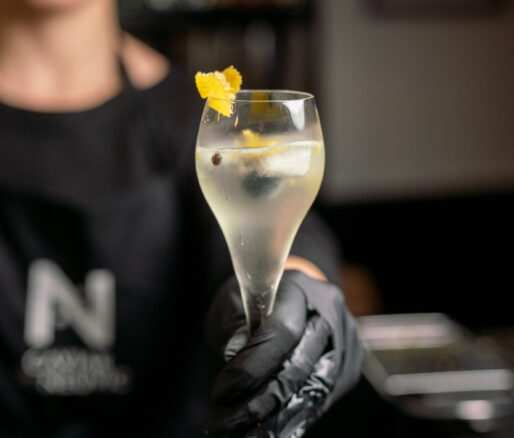 Recette cocktail : "Fraîcheur citronnée" by Caviar de Neuvic