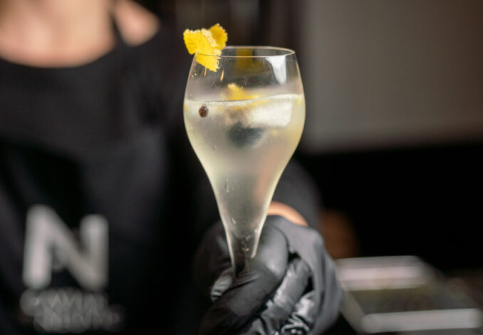 Recette cocktail : "Fraîcheur citronnée" by Caviar de Neuvic
