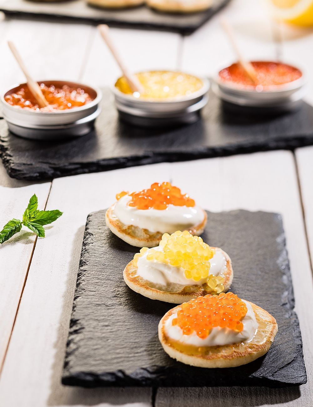 Minis Blinis par 16