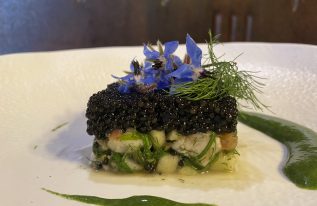 Ceviche d’esturgeon au Caviar de Neuvic