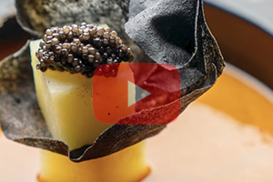 Soupe de poisson et tuile au Beurre de Caviar