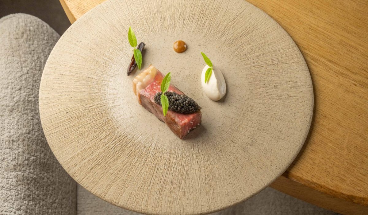 Bœuf Girolle Riz Vinaigré et Caviar